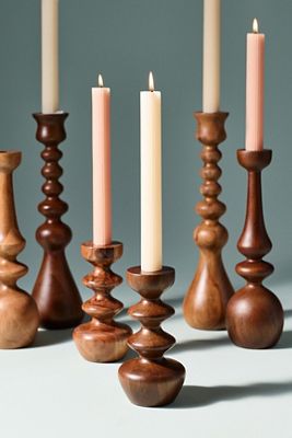 Helen Wooden Candle Holder