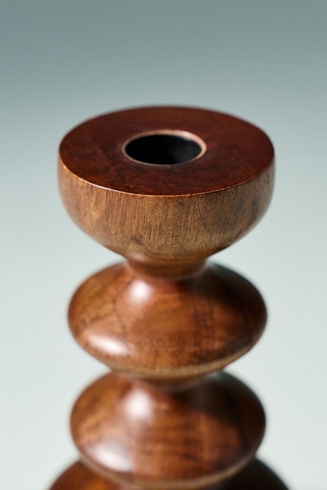 Helen Wooden Candle Holder #3