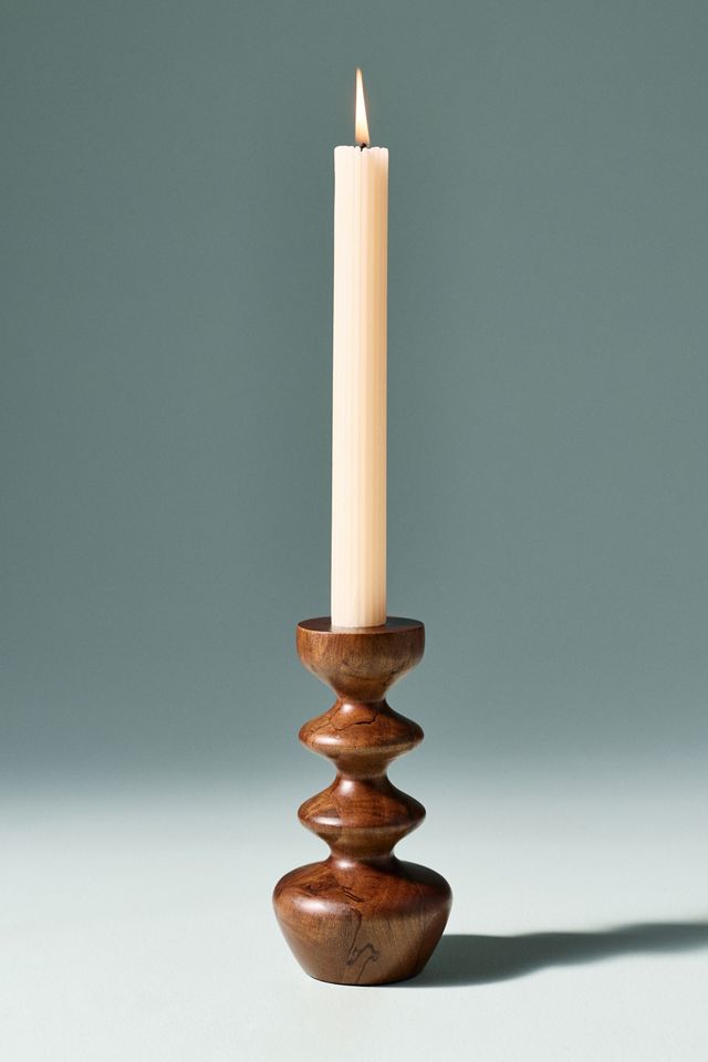 Helen Wooden Candle Holder #2