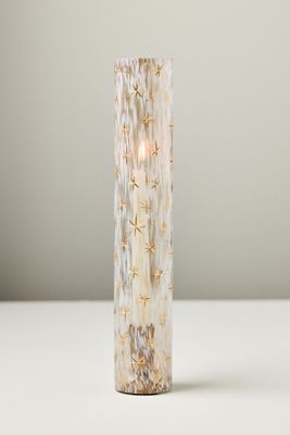 Celestial Etched Chimney Glass Candle Vase