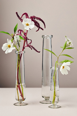 Anthropologie Julia Glass Stem Vase In Multi