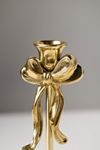 Gold Bow Metal Candleholder