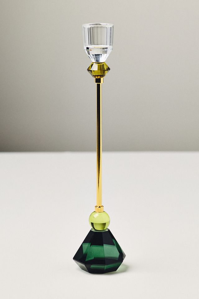 Cut Glass Candleholder