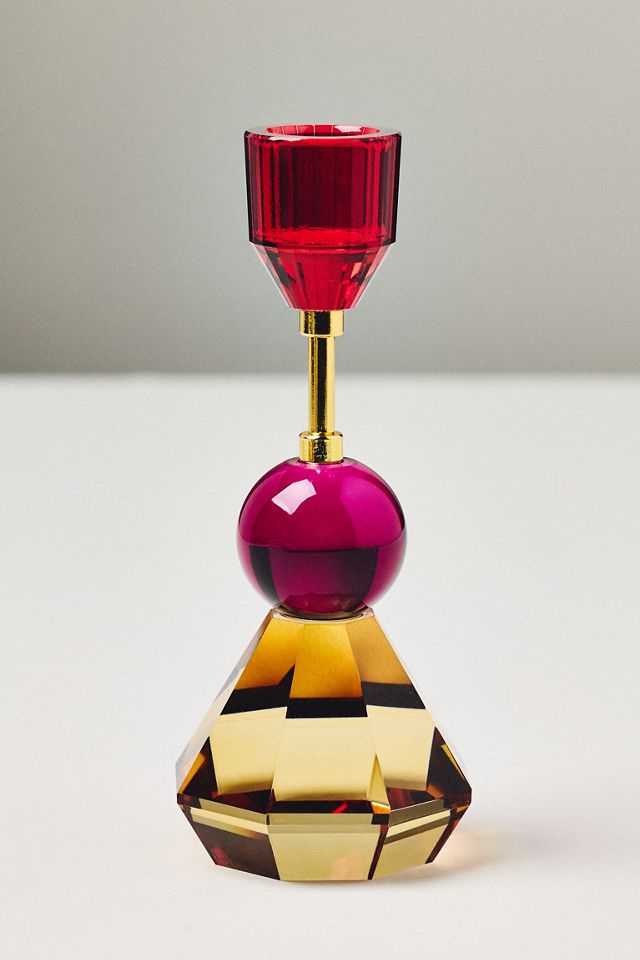 Cut Glass Candleholder #2