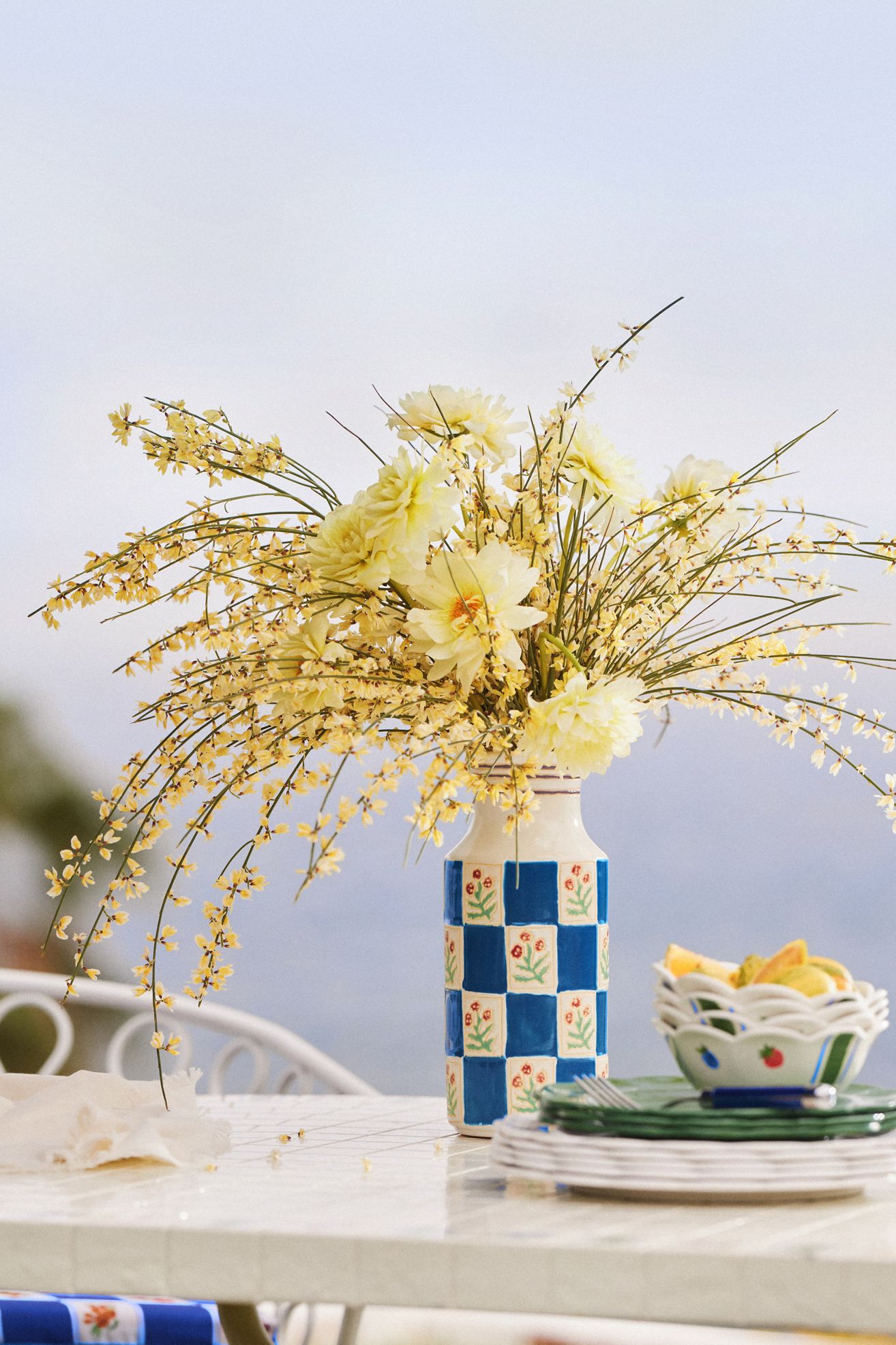 Lotta Vase - Blue Multi, Assorted
