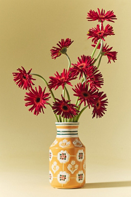 Anthropologie Lotta Vase In Red