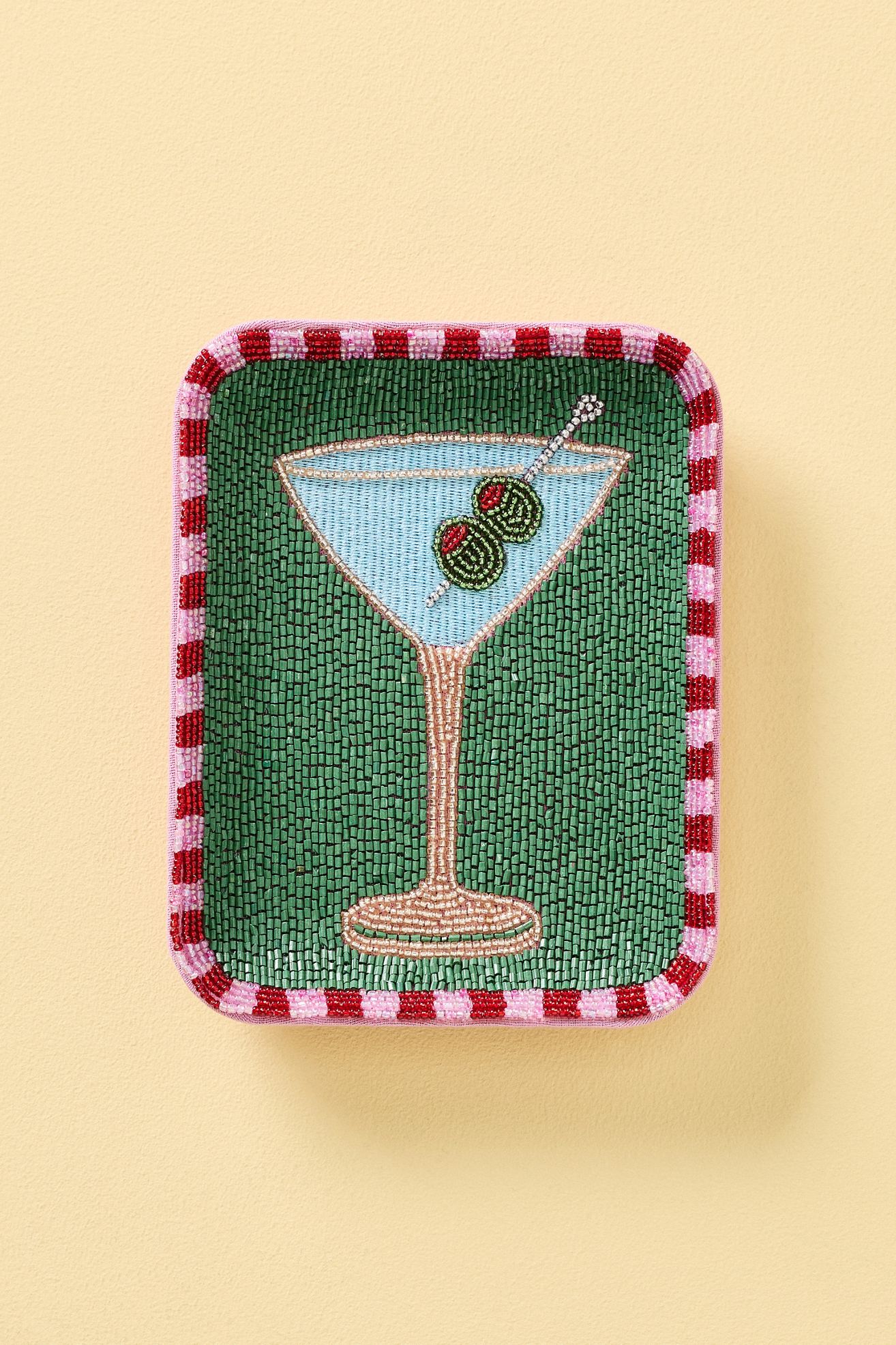 Fiona Beaded Trinket Dish - Olive, Assorted