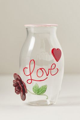 Vase en Verre Love Notes