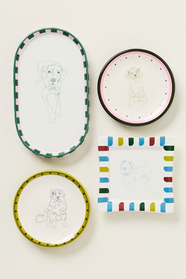 Ceramic Dog Trinket Dish #1