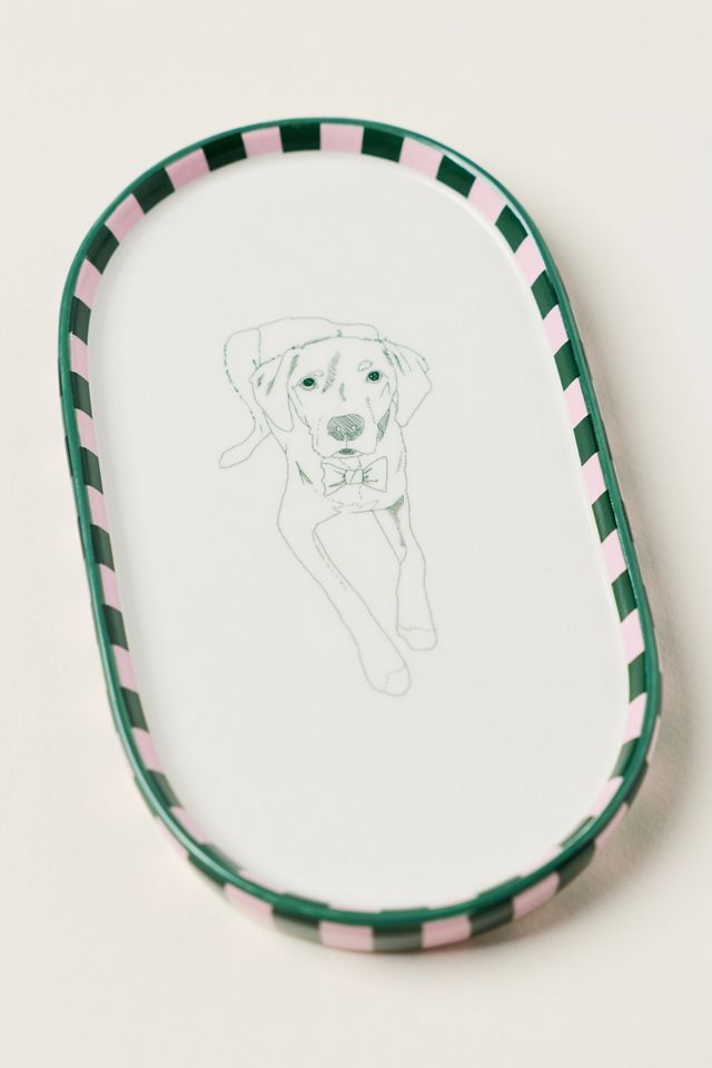 Ceramic Dog Trinket Dish #2