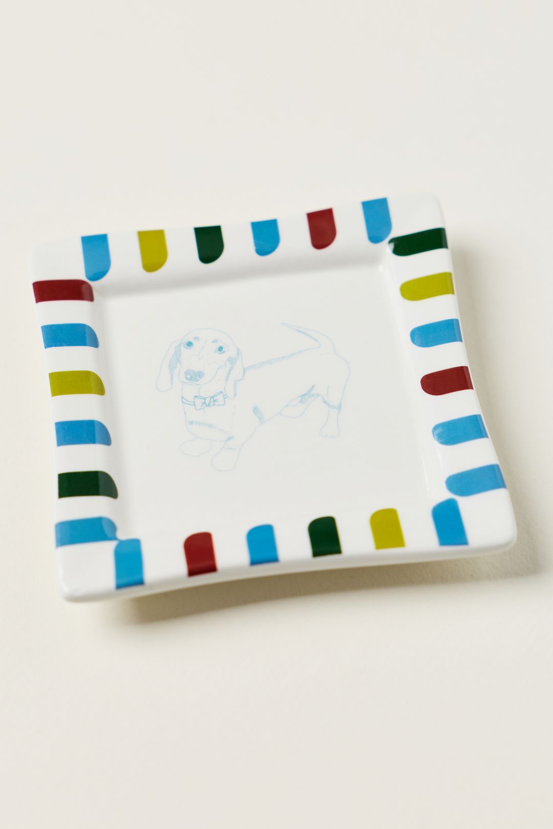 Ceramic Dog Trinket Dish - Dachsund, Assorted
