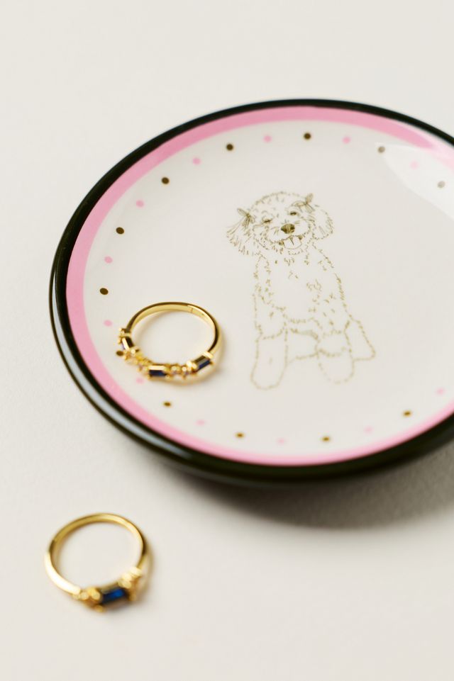 Ceramic Dog Trinket Dish