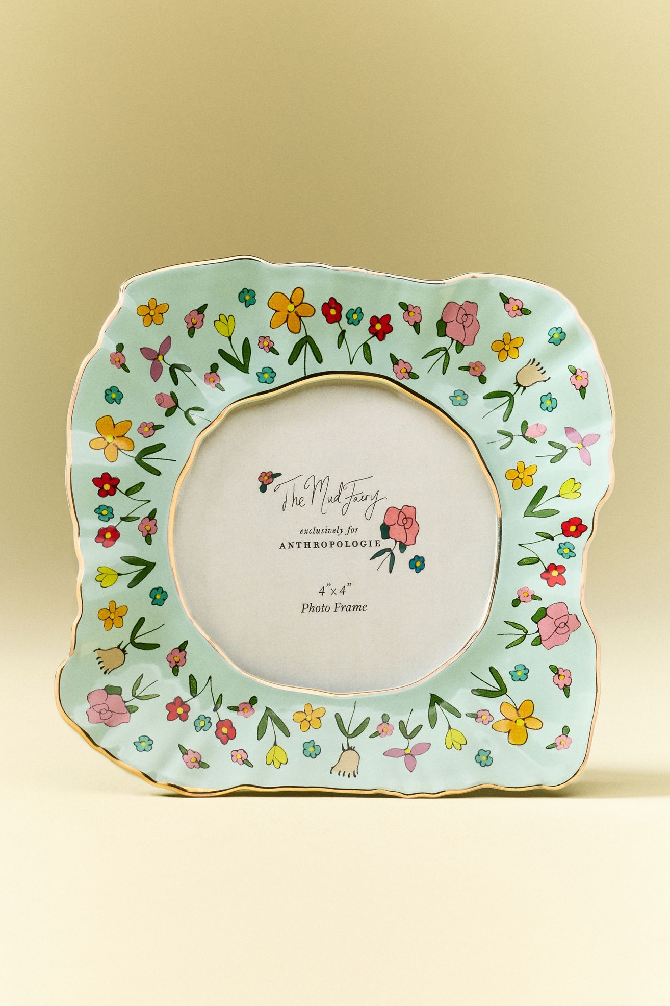 The Mud Fairy Floral Frame - 4x4, Standard, Assorted