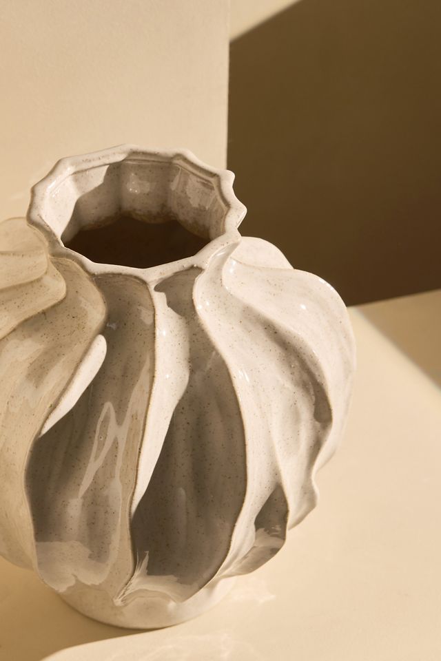 Glänzende Steinzeug-Vase #1