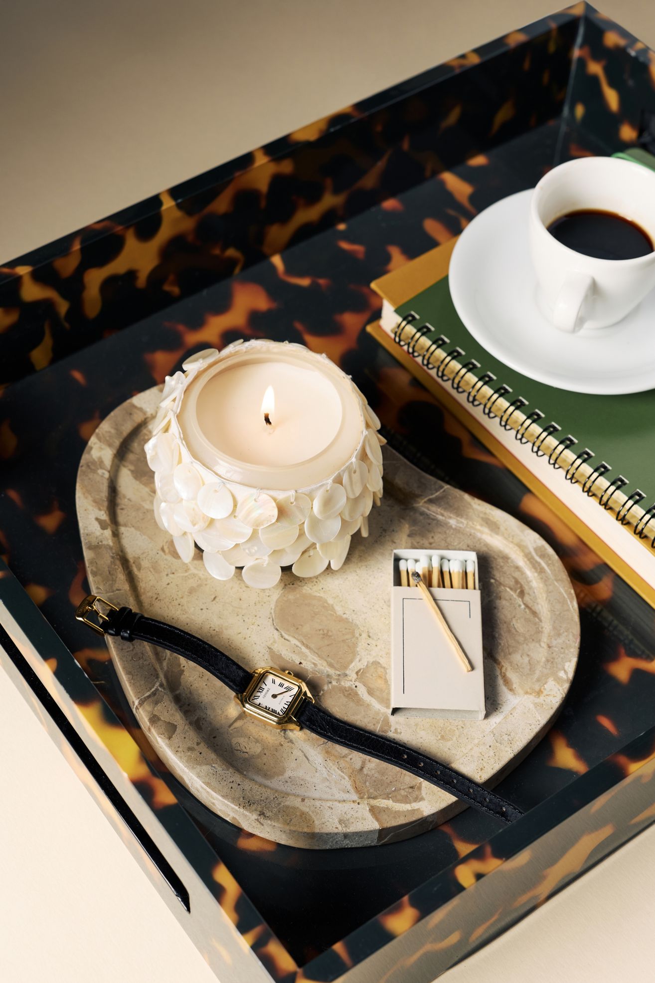 Marble Tray - White, Assorted