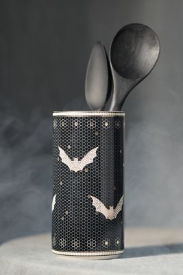 The Bistro Tile Stoneware Vase: Halloween Edition