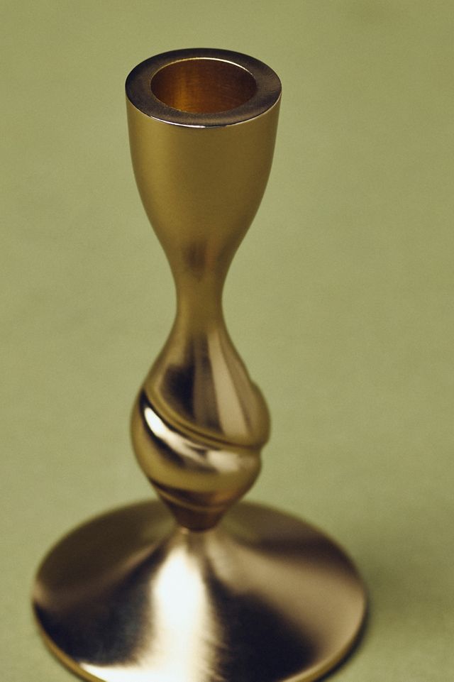 Naya Tinted Brass Lacquer Taper Candle Holder #6