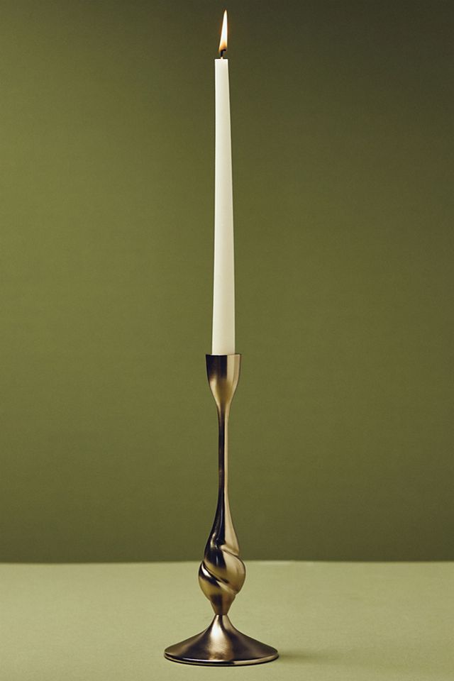 Naya Tinted Brass Lacquer Taper Candle Holder #7