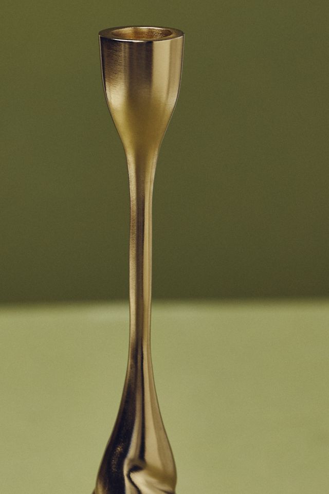 Naya Tinted Brass Lacquer Taper Candle Holder #8