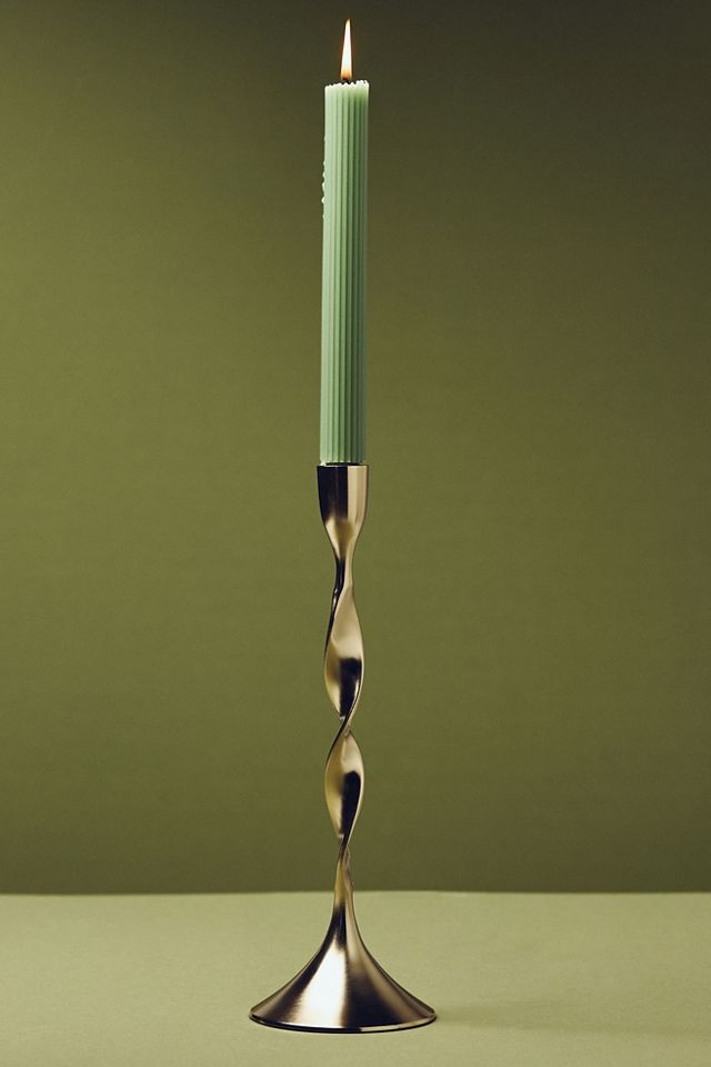 Naya Tinted Brass Lacquer Taper Candle Holder #9
