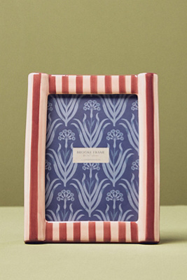 Anthropologie Brooke Patterned Frame In Blue