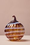 Swirl Decorative Glass Pumpkin