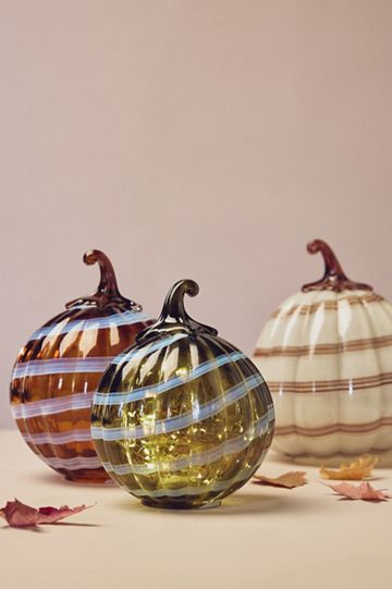 Gourmand Pumpkin Sweet Vanilla Mini Glass Pumpkin Candle