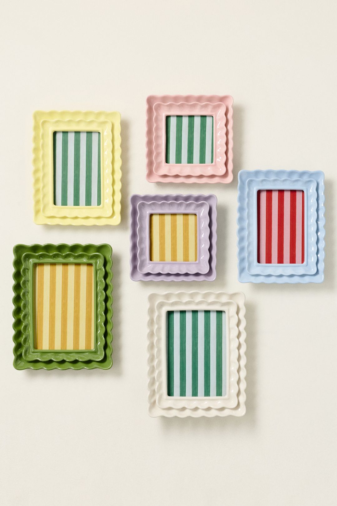 Philippa Scalloped Picture Frame - White - 5 X 7, 5' X 7'