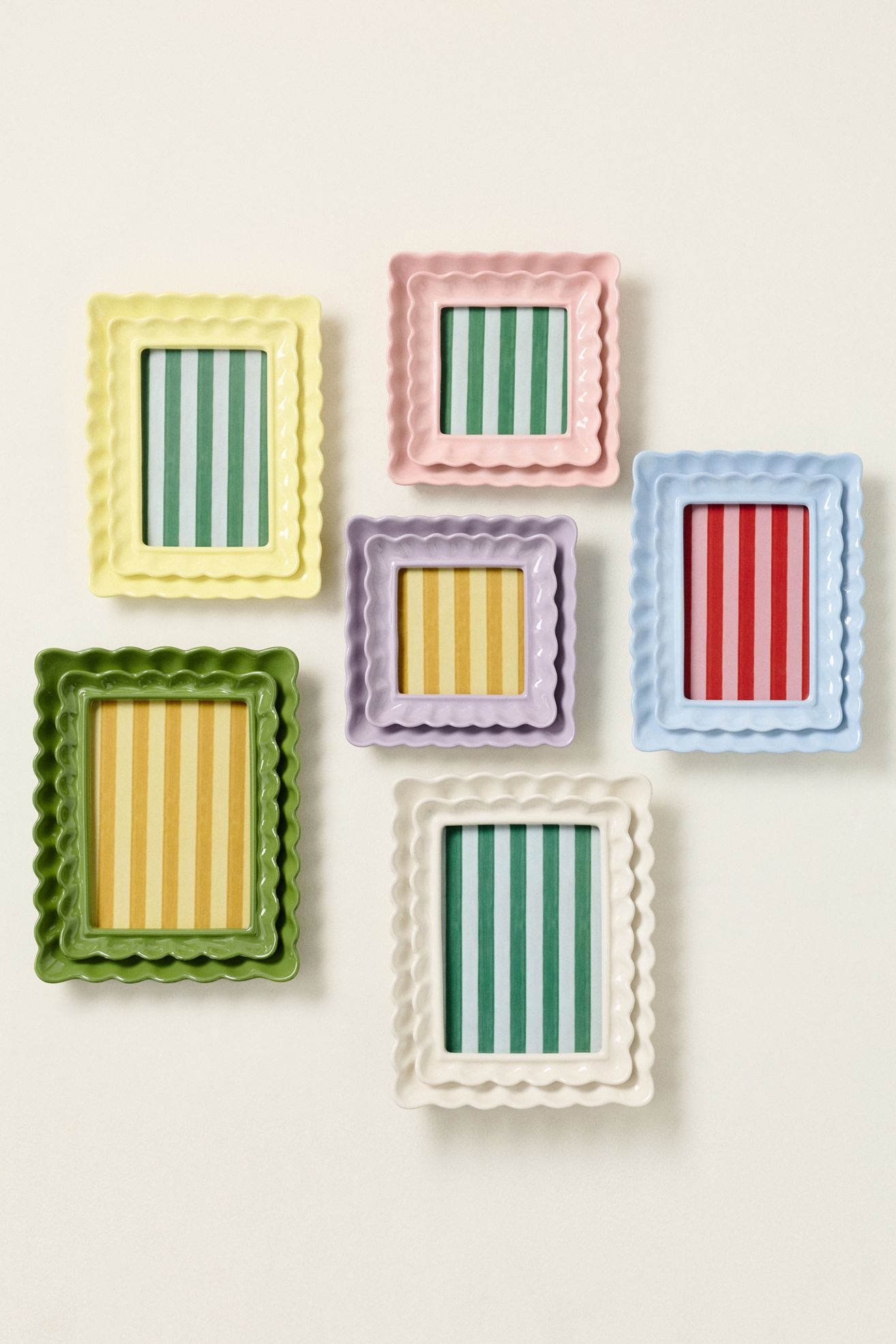 Philippa Scalloped Picture Frame - White - 5 X 7, 5' X 7'
