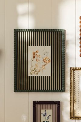 Anthropologie x Papier Striped Fabric Wrapped Photo Frame Mat