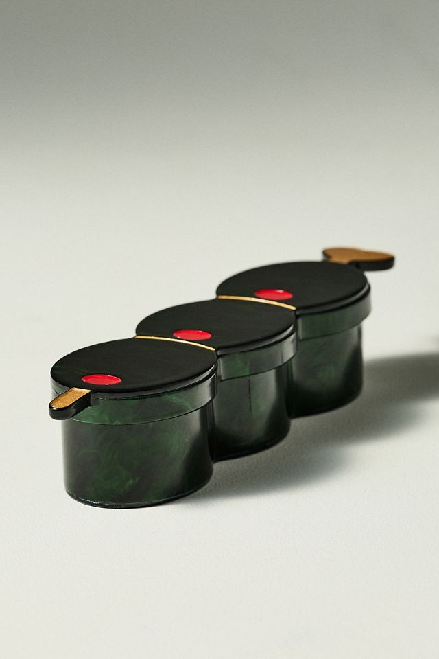 Solar Eclipse Hand-Painted Lidded Trinket Box #1