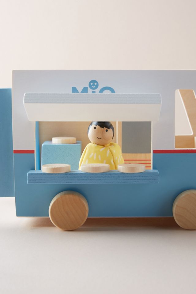 Wooden Food Truck Toy Set #2