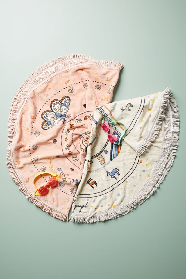 Kids Fringed Beach Towel #3