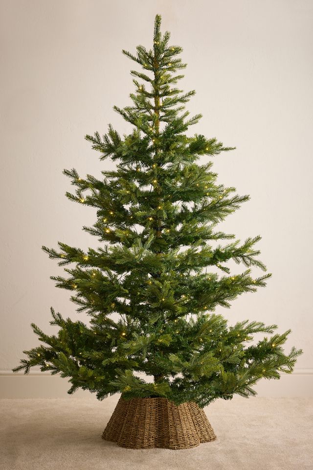Seagrass Christmas Tree Collar | Anthropologie UK