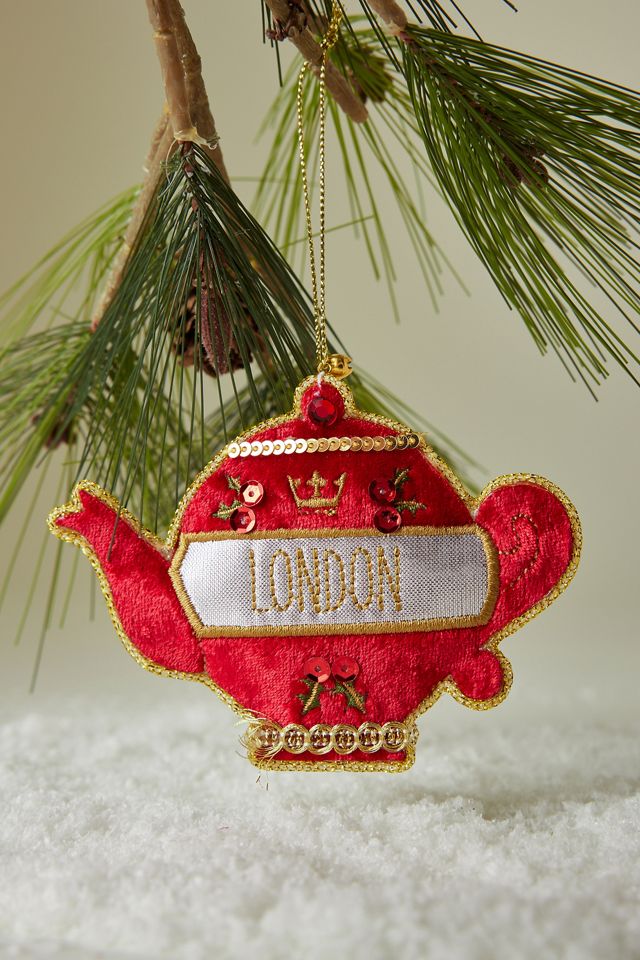 London Teapot Tree Decoration Anthropologie UK