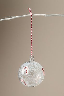 Anthropologie Pressed Bead Glass Ornament In Multi