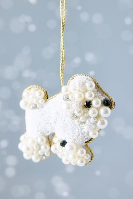 Anna + Nina Perlen-Pudel-Ornament