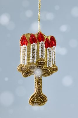 Anna + Nina Beaded Lumière Ornament