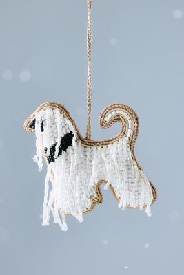 Ornamento Cane Elegante in Perline Anna + Nina