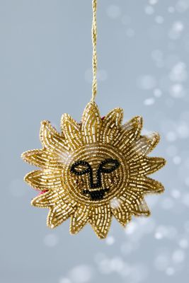 Ornamento Anna + Nina Beaded Golden Glow