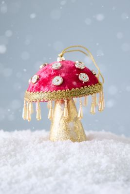 Anna + Nina Holiday Shroom Blush Ornament