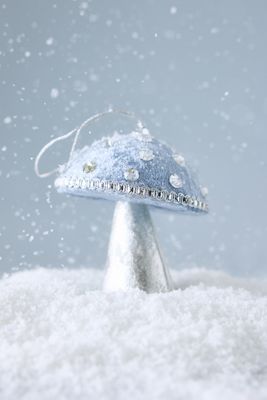 Anna + Nina Holiday Shroom Mauve Ornament