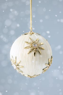 Anna + Nina Starry Night Elfenbein Ornament