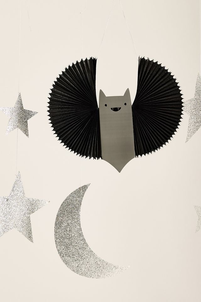 Meri Meri Decoraciones Colgantes de Murciélago, Estrellas y Luna, Paquete de 7 #1