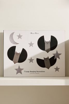 Meri Meri Bat, Stars & Moon Hanging Decorations, 7 Pack