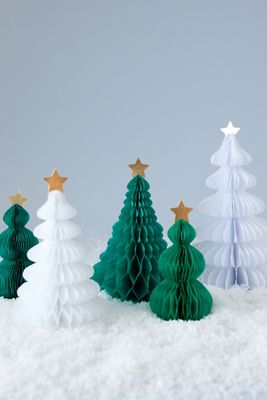 Alberi di Natale 3D a nido d'ape Meri Meri