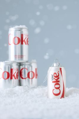 Ornement en verre canette de Coca Cola Vondels