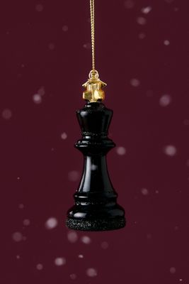 Ornement Pièce d'Échecs Reine en Verre Vondels
