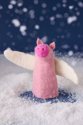 Felt So Good Flying Pig Felt Tree Topper