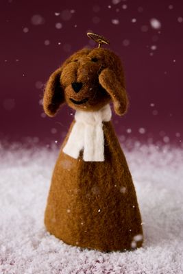 Felt So Good Sahara Dog Felt Tree Topper